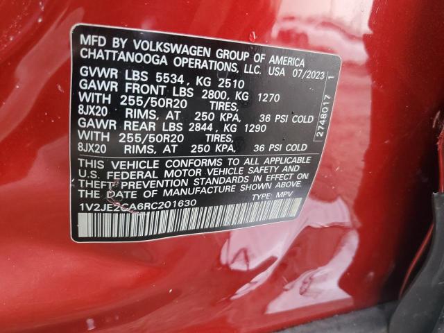 2024 VOLKSWAGEN ATLAS CROS 1V2JE2CA6RC201630