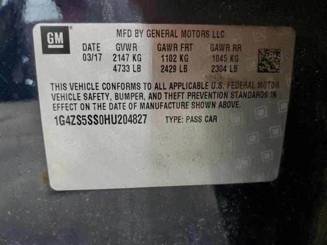 2017 BUICK LACROSSE P 1G4ZS5SS0HU204827