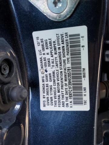 2017 HONDA CIVIC EX - 19XFC1F39HE205781