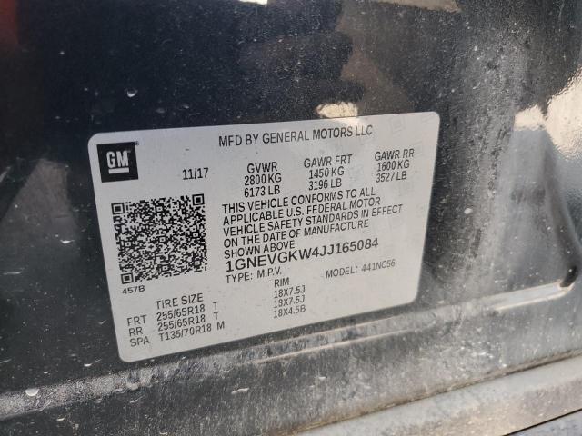 2018 CHEVROLET TRAVERSE L 1GNEVGKW4JJ165084