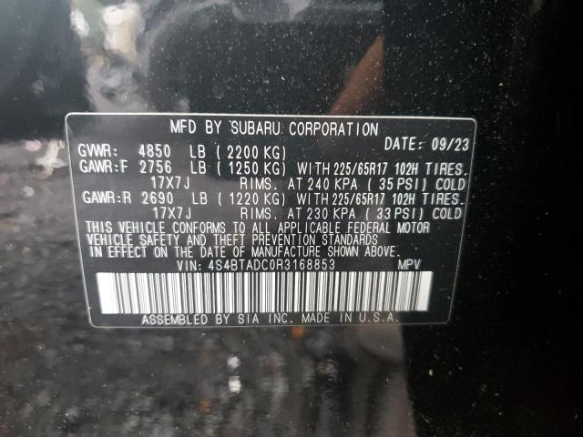 2024 SUBARU OUTBACK PR 4S4BTADC0R3168853