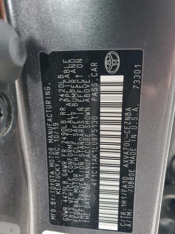 2020 TOYOTA CAMRY LE 4T1C11AK1LU875130