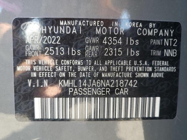 2022 HYUNDAI SONATA SEL - KMHL14JA6NA218742