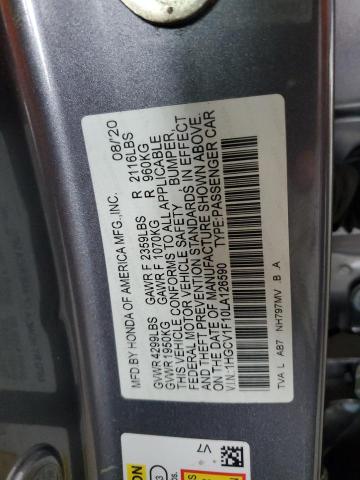 2020 HONDA ACCORD LX - 1HGCV1F10LA126590