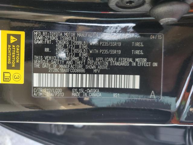 2015 LEXUS RX 450H 2T2BC1BAXFC008886