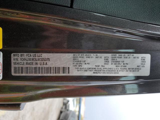 2020 JEEP WRANGLER U - 1C4HJXEM3LW325375