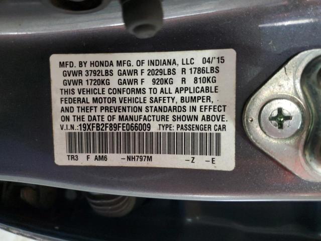 2015 HONDA CIVIC EX - 19XFB2F89FE066009