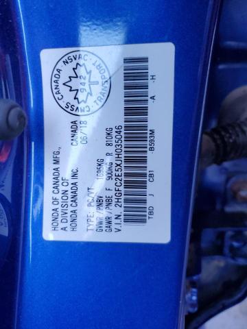 2018 HONDA CIVIC LX - 2HGFC2E5XJH035046