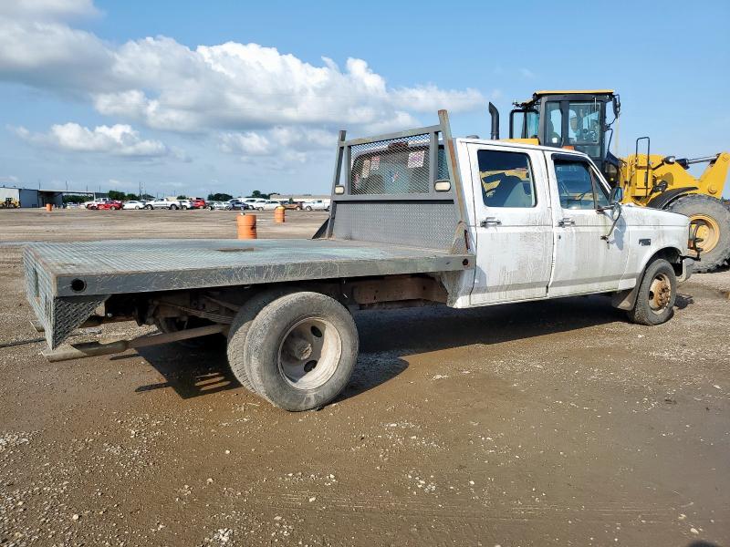 FORD F350 1996 white crew pic gas 1FTJW35G6TEA65954 photo #4