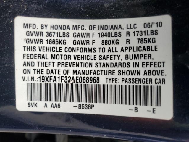 19xfa1f32ae068968 - 2010 Honda civic vp - #60402475