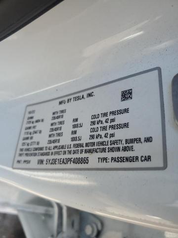 2023 TESLA MODEL 3 5YJ3E1EA3PF408865