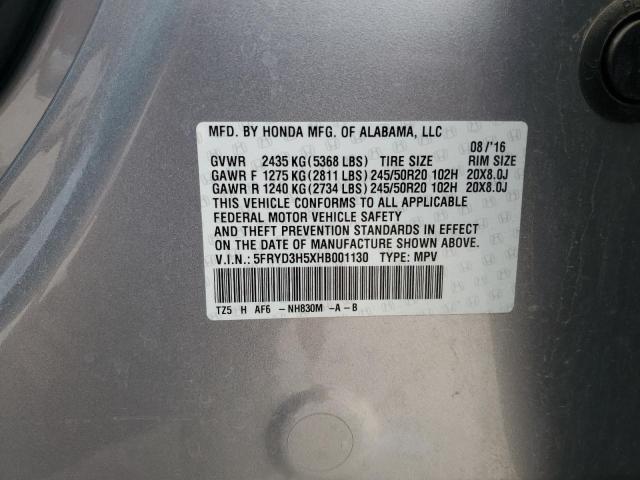 2017 ACURA MDX TECHNO 5FRYD3H5XHB001130