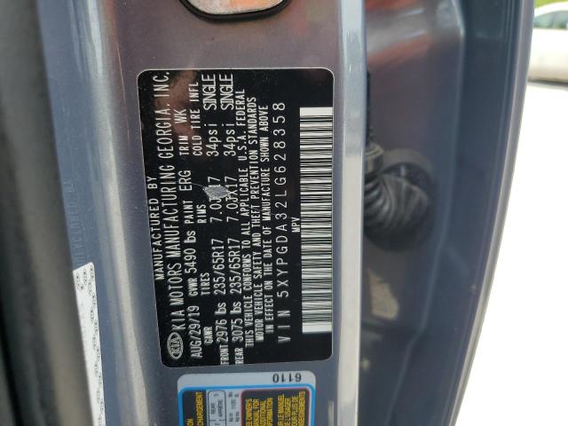 2020 KIA SORENTO L 5XYPGDA32LG628358