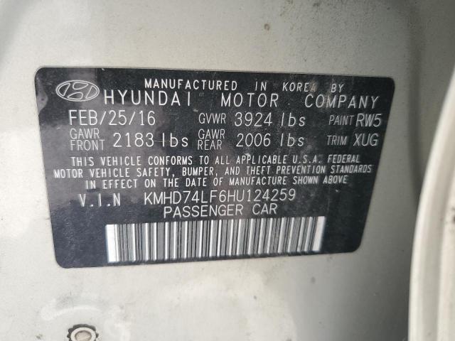 2017 HYUNDAI ELANTRA SE - KMHD74LF6HU124259