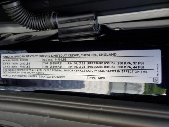 2023 BENTLEY BENTAYGA SJAHT2ZV4PC020525
