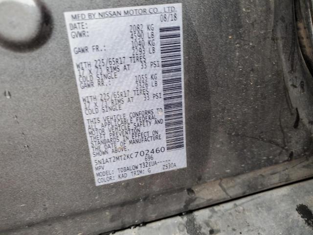2019 NISSAN ROGUE S 5N1AT2MT2KC702460