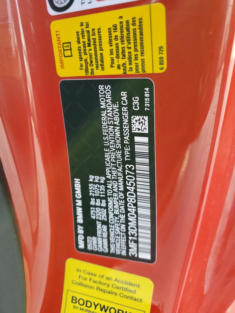 2023 BMW M2 3MF13DM04P8D45073