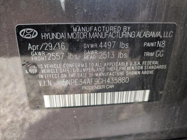 2016 HYUNDAI SONATA SPO 5NPE34AF9GH435880