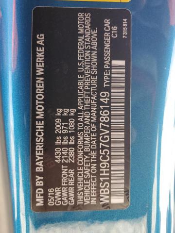 2016 BMW M2 WBS1H9C57GV786149