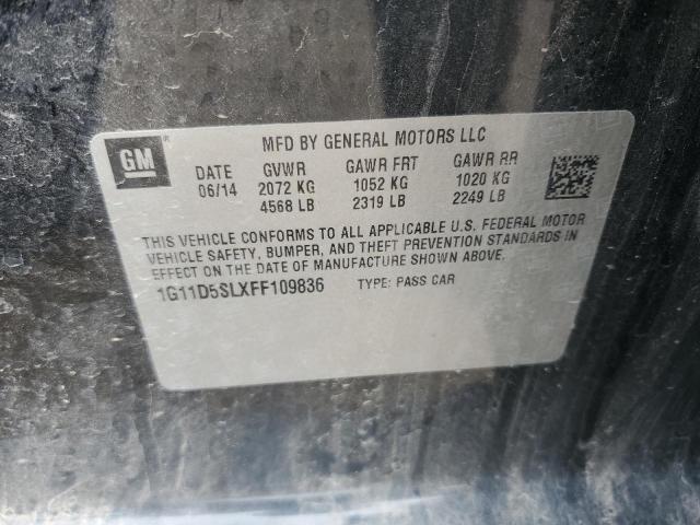 2015 CHEVROLET MALIBU 2LT 1G11D5SLXFF109836