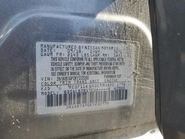 2019 NISSAN SENTRA S 3N1AB7AP0KY232998