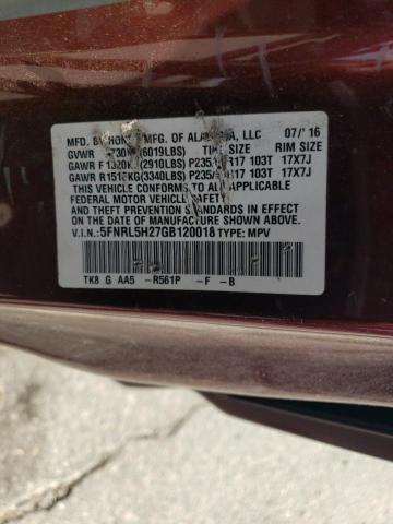 2016 HONDA ODYSSEY LX 5FNRL5H27GB120018