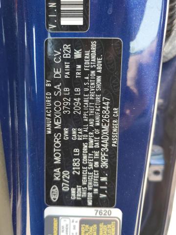 2021 KIA FORTE GT L - 3KPF34ADXME268447
