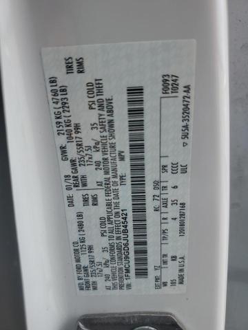 2018 FORD ESCAPE SE - 1FMCU9GD6JUB45421