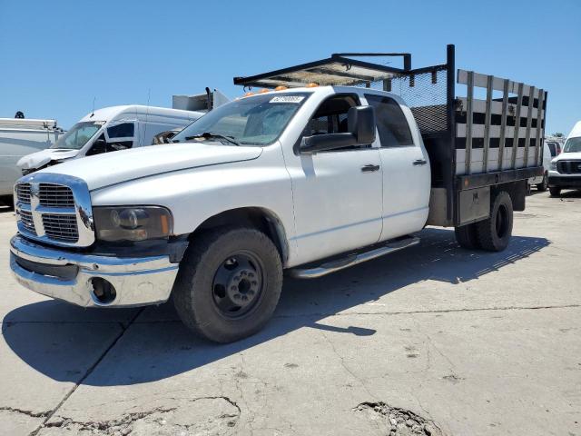 DODGE RAM 3500 S 2004 white crew pic diesel 3D7MA48654G138977 photo #1