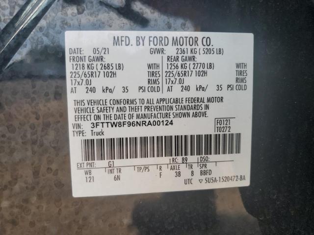 2022 FORD MAVERICK X 3FTTW8F96NRA00124