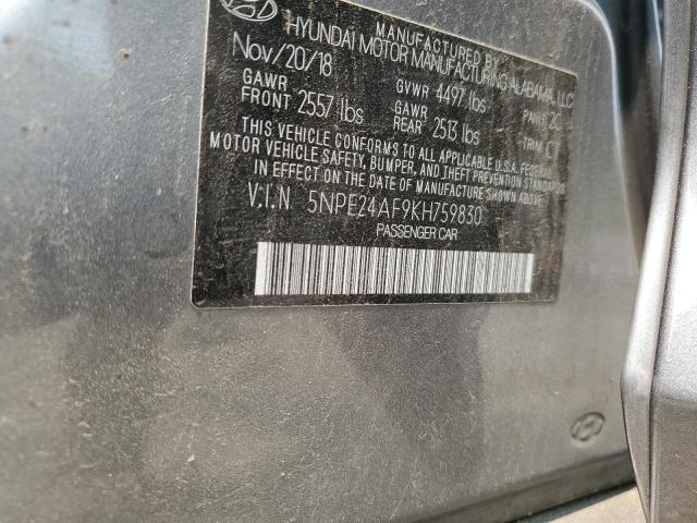 5npe24af9kh759830 - 2019 Hyundai sonata se - #59252105