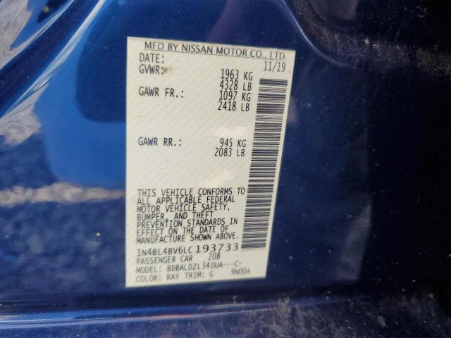 2020 NISSAN ALTIMA S - 1N4BL4BV6LC193733