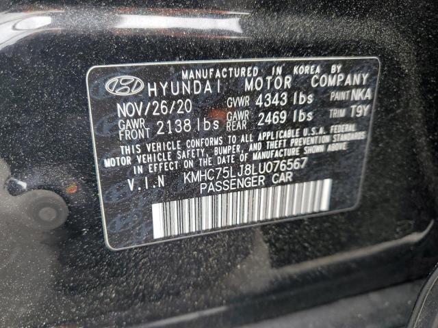 2020 HYUNDAI IONIQ SE KMHC75LJ8LU076567