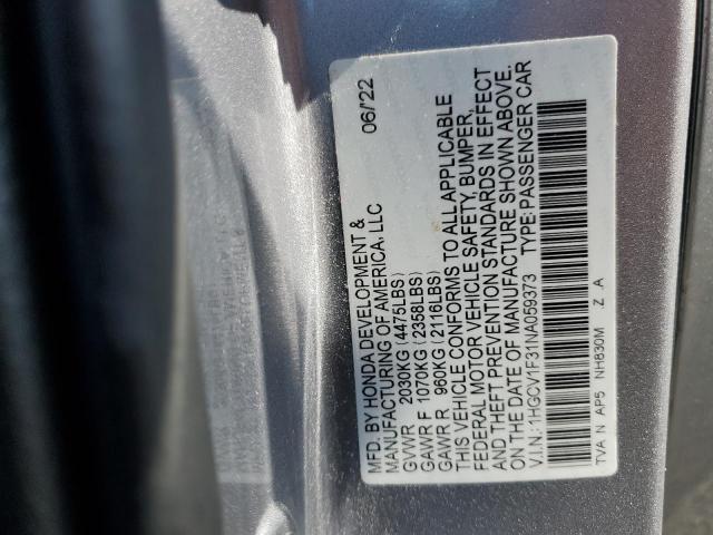 2022 HONDA ACCORD SPO - 1HGCV1F31NA059373