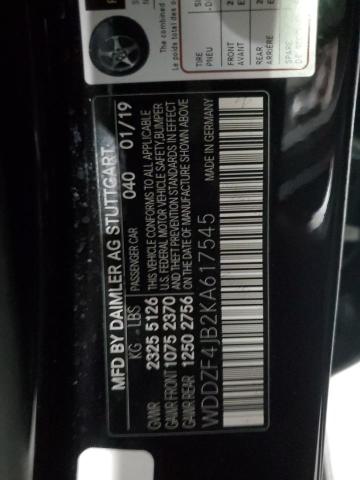 2019 MERCEDES-BENZ E 300 WDDZF4JB2KA617545