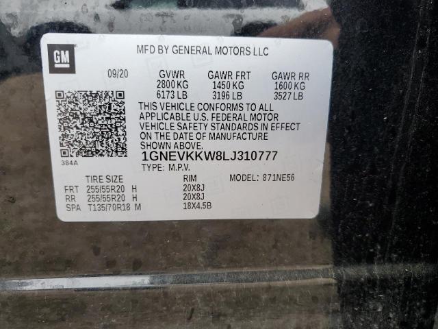 2020 CHEVROLET TRAVERSE P 1GNEVKKW8LJ310777