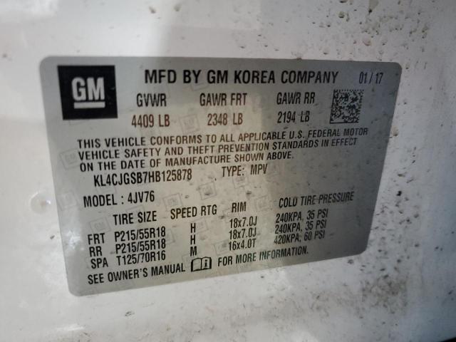 2017 BUICK ENCORE ESS KL4CJGSB7HB125878