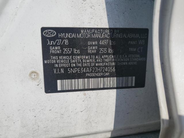 2018 HYUNDAI SONATA SPO - 5NPE34AF2JH724056