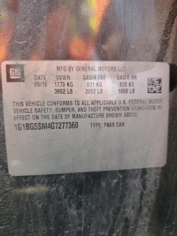 2016 CHEVROLET CRUZE PREM 1G1BG5SM4G7277360