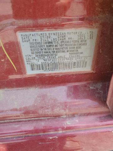 2022 NISSAN SENTRA SR 3N1AB8DV4NY287197