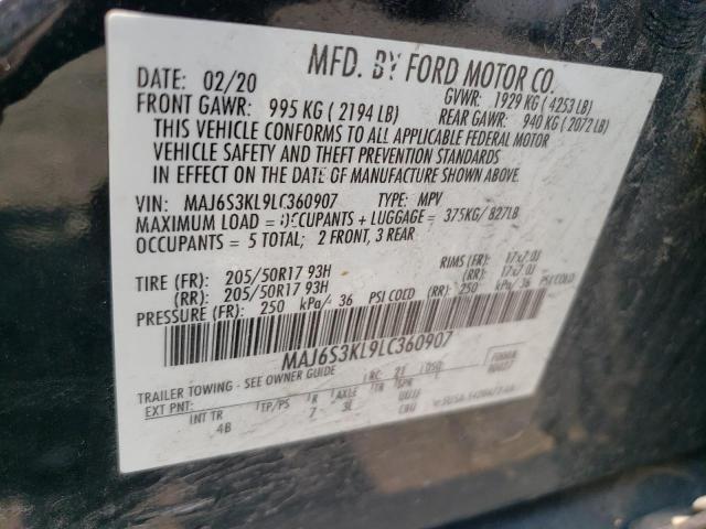 2020 FORD ECOSPORT T MAJ6S3KL9LC360907