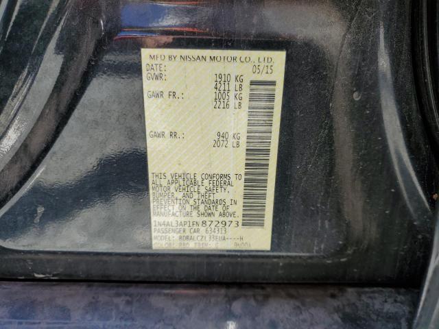 2015 NISSAN ALTIMA 2.5 - 1N4AL3AP1FN872973