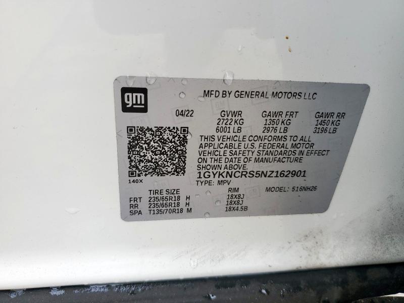 2022 CADILLAC XT5 PREMIU 1GYKNCRS5NZ162901