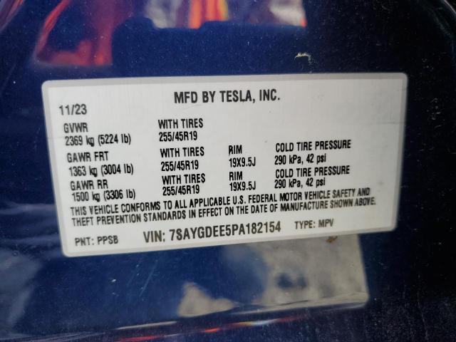2023 TESLA MODEL Y - 7SAYGDEE5PA182154