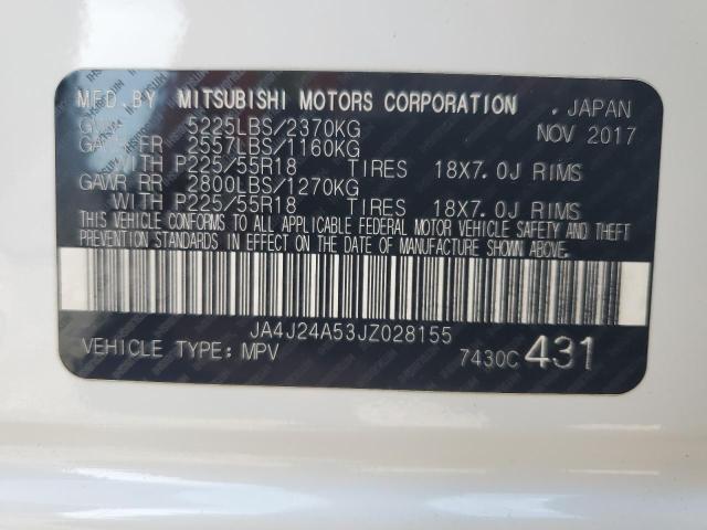 2018 MITSUBISHI OUTLANDER JA4J24A53JZ028155