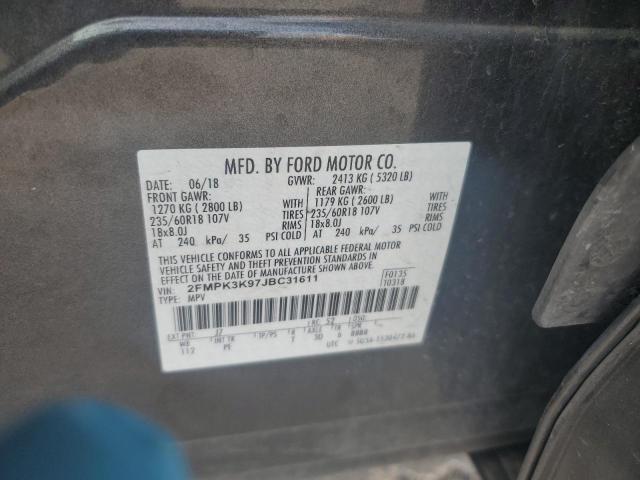 2018 FORD EDGE TITAN 2FMPK3K97JBC31611