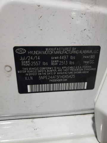 2015 HYUNDAI SONATA SE - 5NPE24AF5FH045425