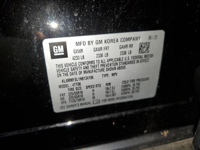 2022 BUICK ENCORE GX KL4MMFSL1NB134196