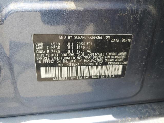 2018 SUBARU LEGACY 2.5 4S3BNAF68J3041617