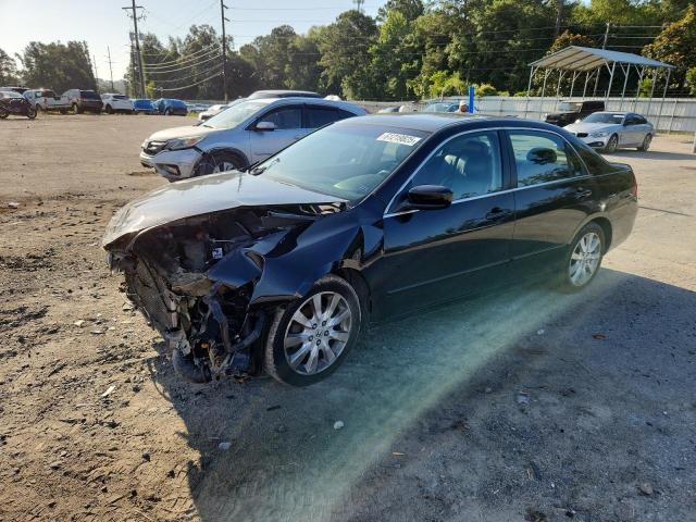 HONDA ACCORD EX 2007 black  gas 1HGCM66547A038750 photo #1
